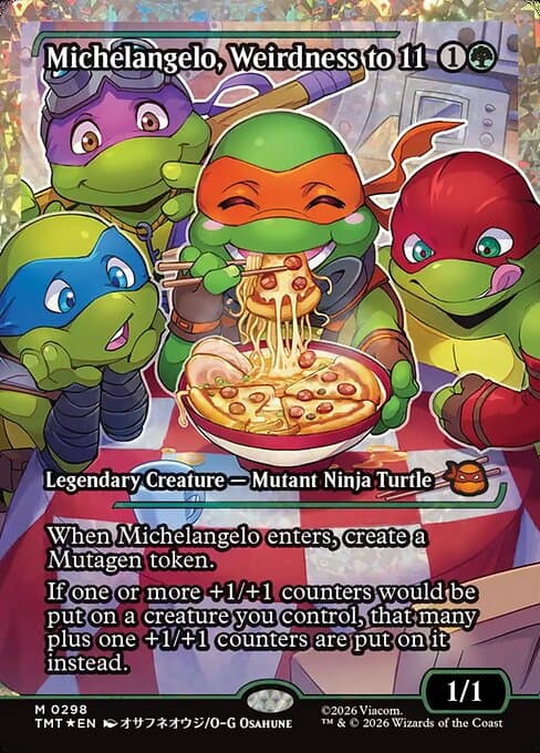 Michelangelo, Weirdness to 11